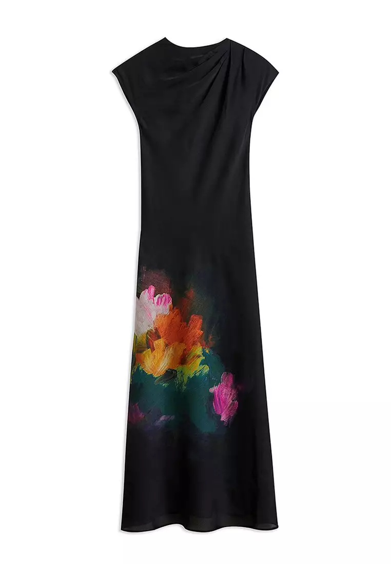 Buy Ted Baker Ted Baker Women'S Averiee Slip Midi Dress With Pleated  Neckline Online | Zalora Malaysia