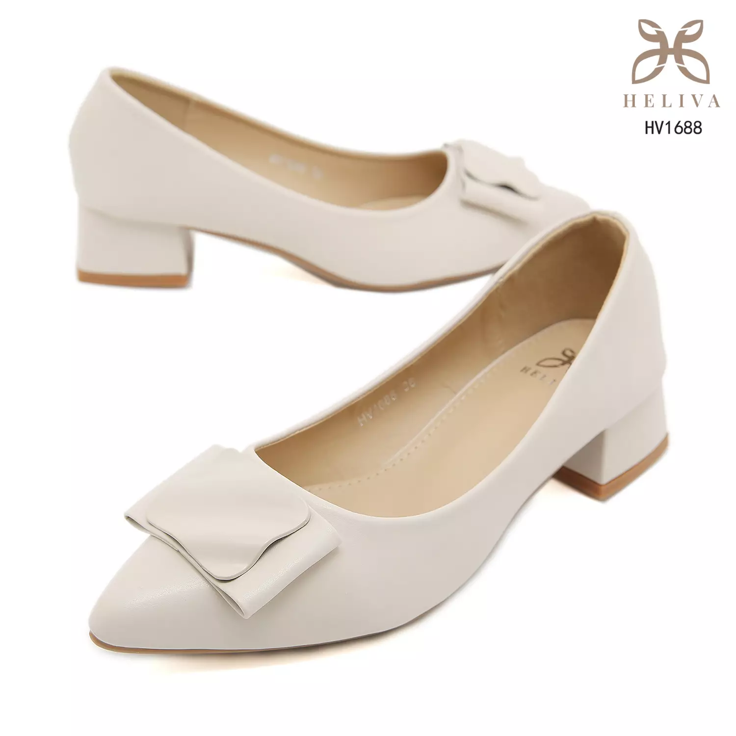 Heliva Leona Women Shoes Frame Square Curved Heel Chunky Sol 4cm HV1688