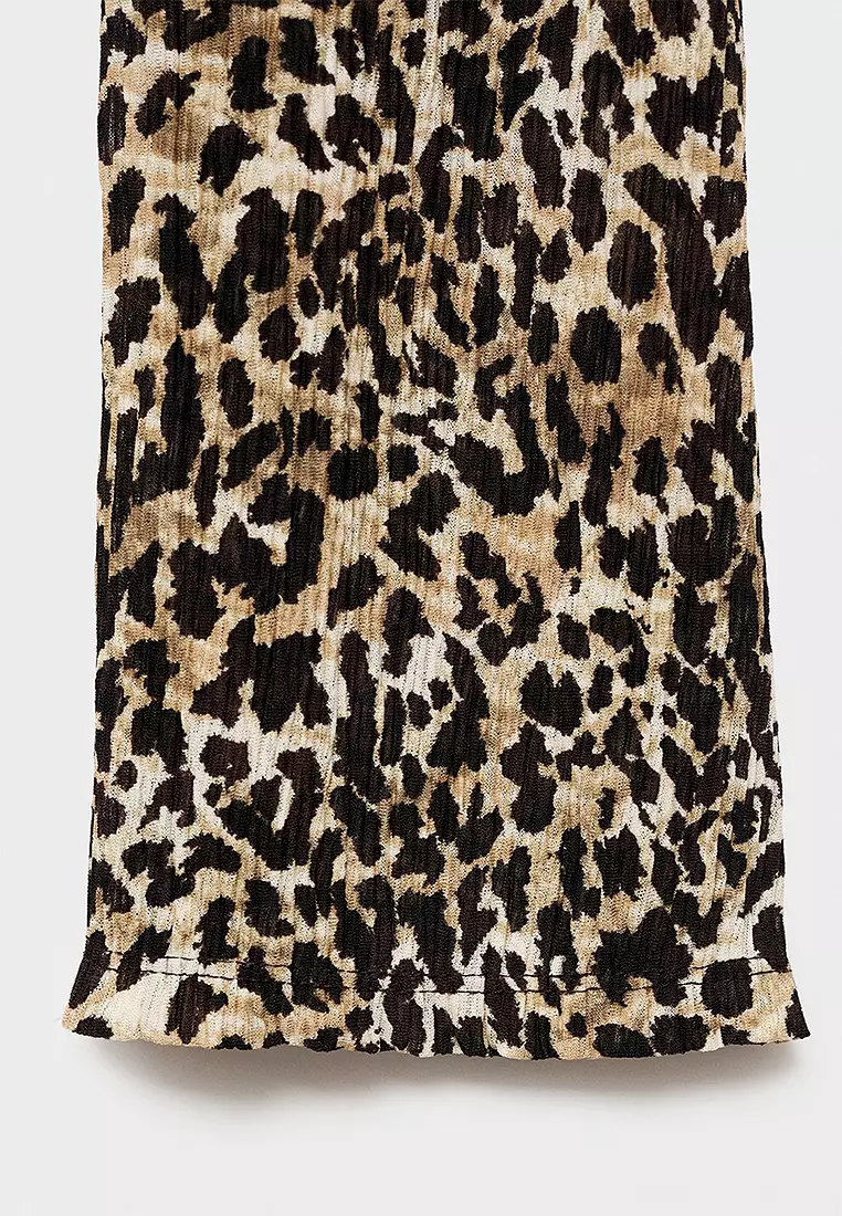 Printed V-Neck Dress