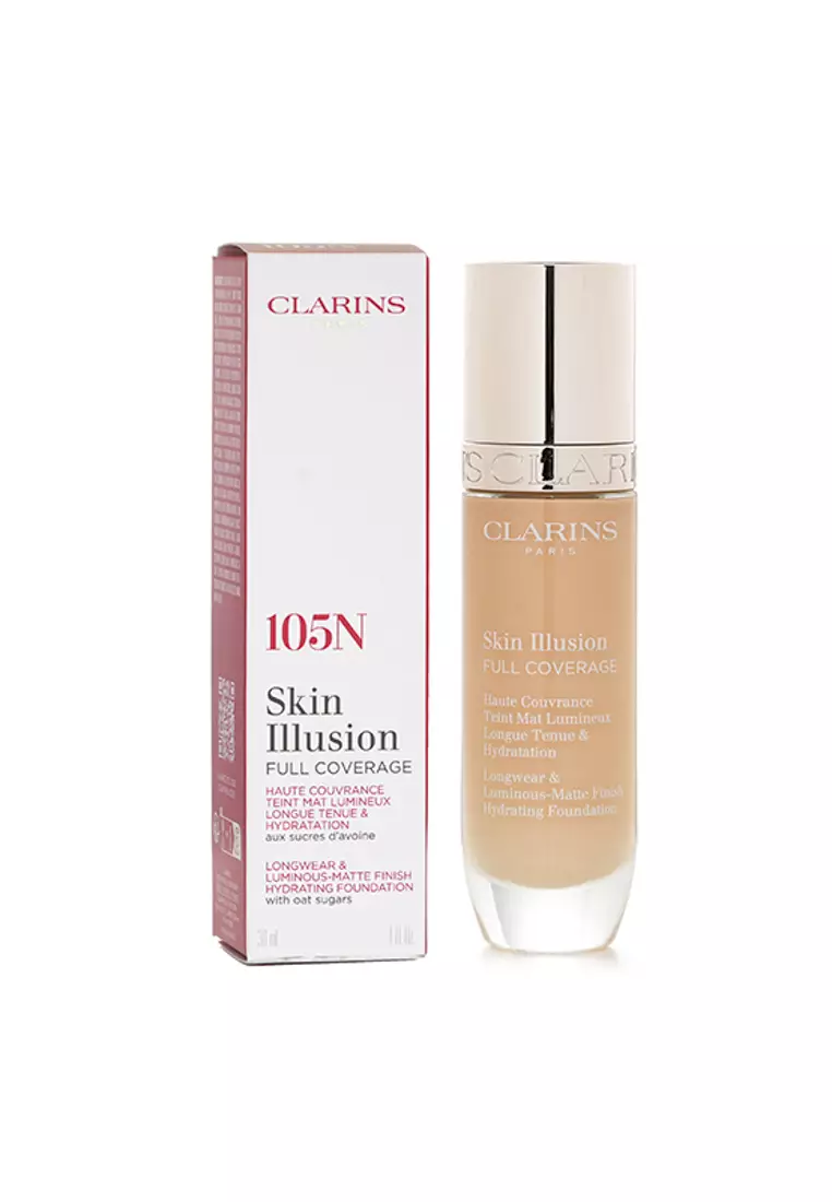 CLARINS - Skin Illusion Full Coverage Foundation - # 105N 30ml