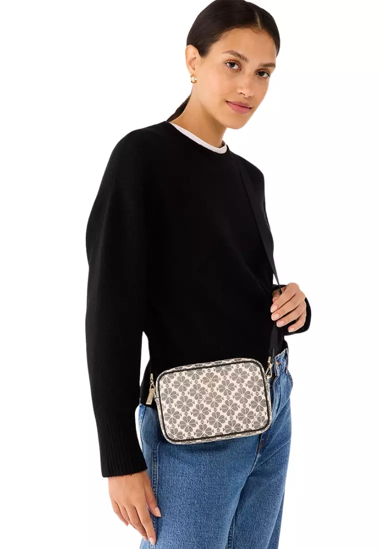 Kate Spade Signature Spade Flower Mini Camera Bag In Black Multi KK063