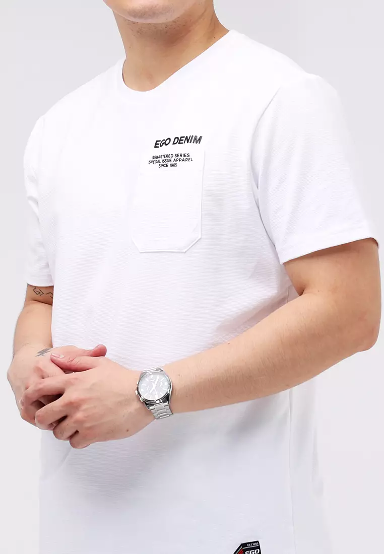 Round Neck Crazyline Short Sleeves