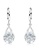 SO SEOUL silver Callista Teardrop with Solitaire Diamond Simulant Hoop Earrings and Necklace Set 3B95BAC07BF1A6GS_5