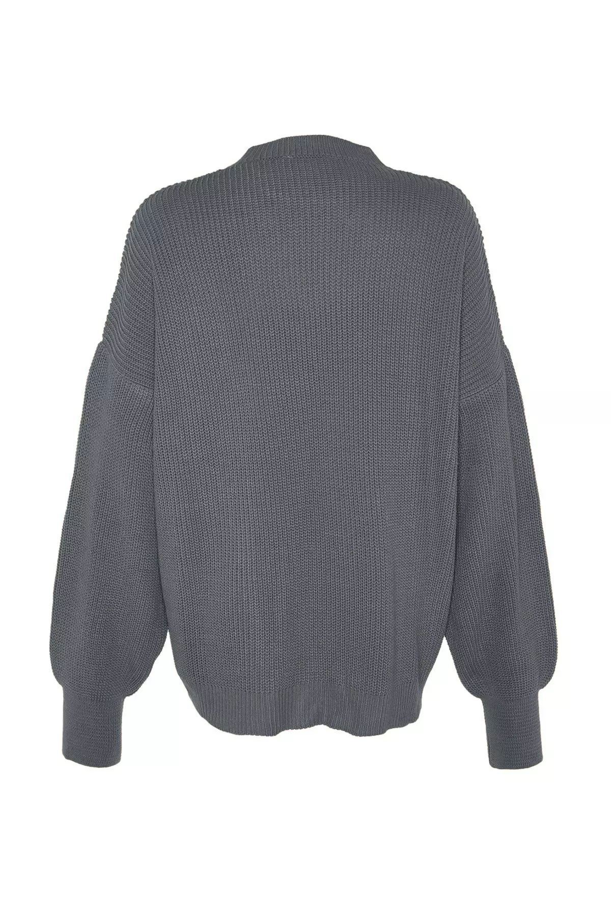 Wide Fit Anthracite Knitwear Sweater