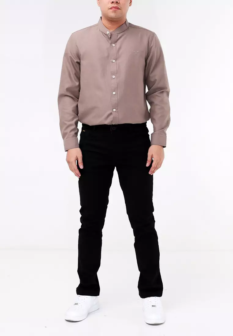 Colored Long Pants Slim Tapered Stretch