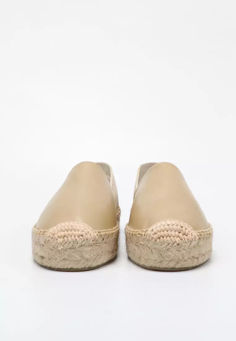 Color Matching Lamb Leather Espadrilles HB7102