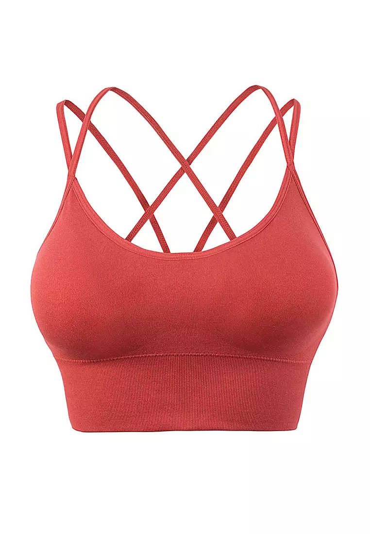 Buy B-CODE ZBC1064 European Non Wired Sports Bra Red 2024 Online