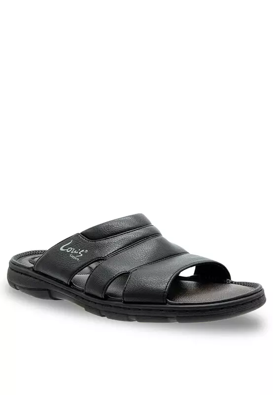 Slip On Faux Leather Classic Casual Sandals