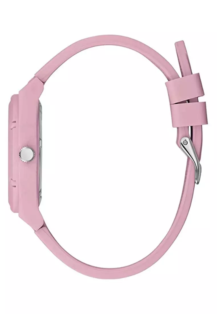 Guess W1283L4 - Jam Tangan Wanita - Pink - Rubber Strap