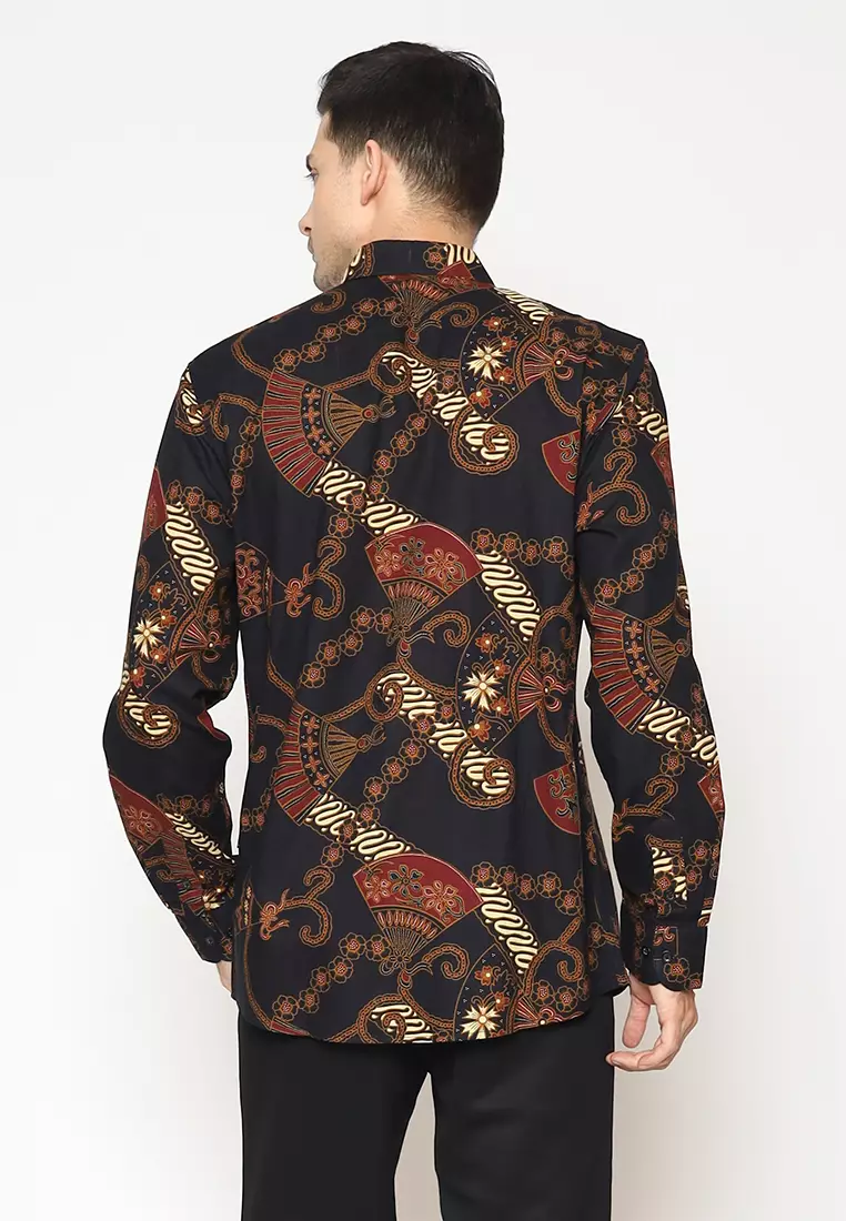 Aksa Batik Pria Kemeja Panjang Noe Nichole