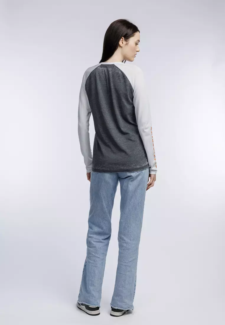 Harley-Davidson Screamin' Eagle® Raglan Long Sleeve Burnout Tee