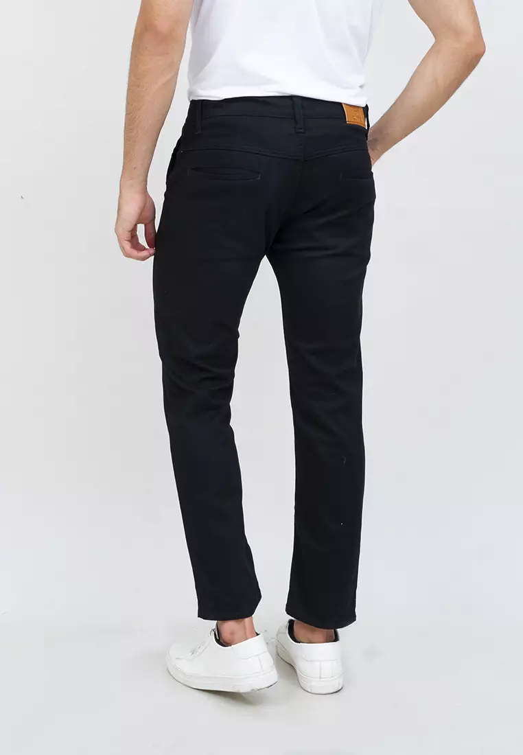 Celana Panjang Jeans Slim Fit Hitam Denim Pants Pria Houseofcuff