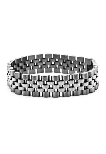 Elfi silver Elfi Stainless Steel Spine Bracelet 02 (Silver) 1A7BAAC95BC0BAGS_1