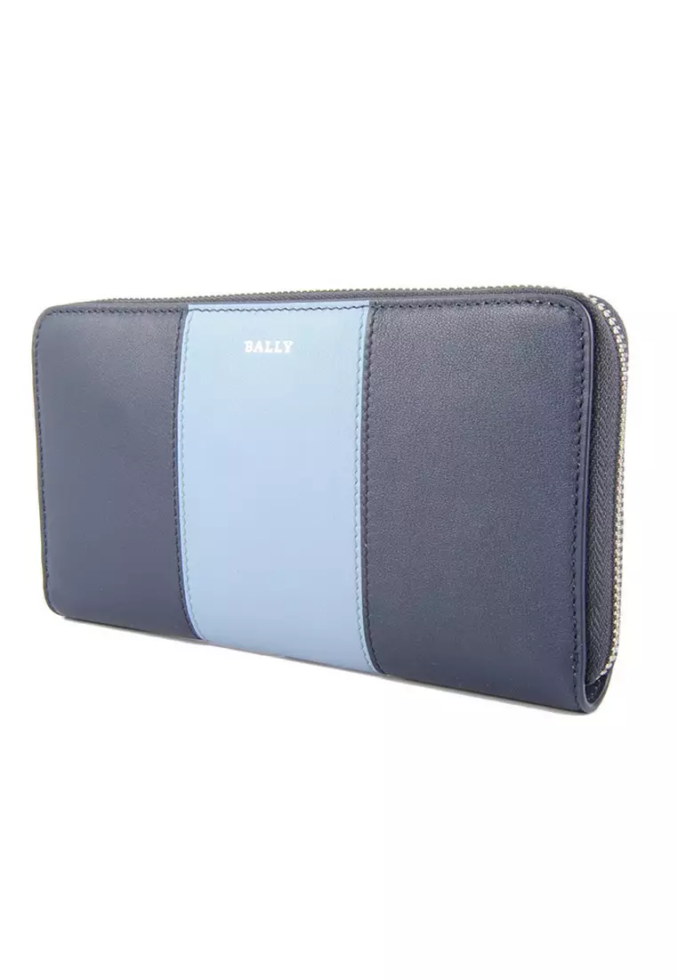 Bhytus.HP Long Wallet in Navy,Blue for UNISEX