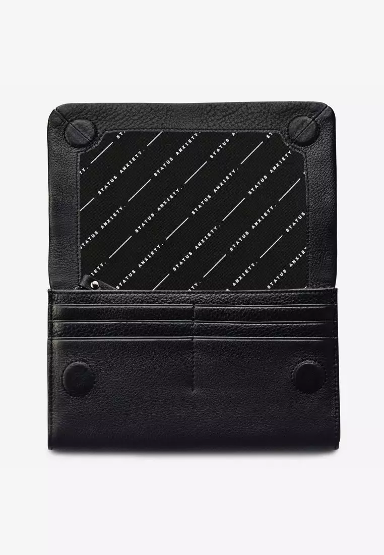 Buy Status Anxiety Status Anxiety Remnant Leather Wallet Black 2024