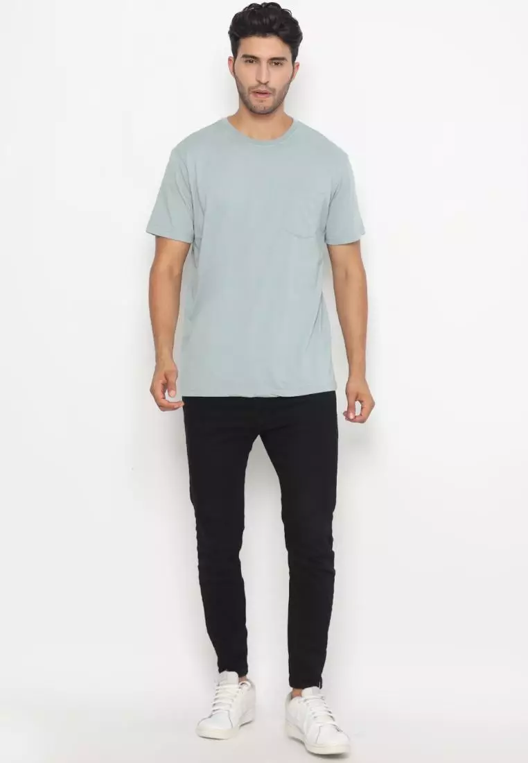 MATSUDA Kaos Polos Pocket T Shirt Cotton Chuo