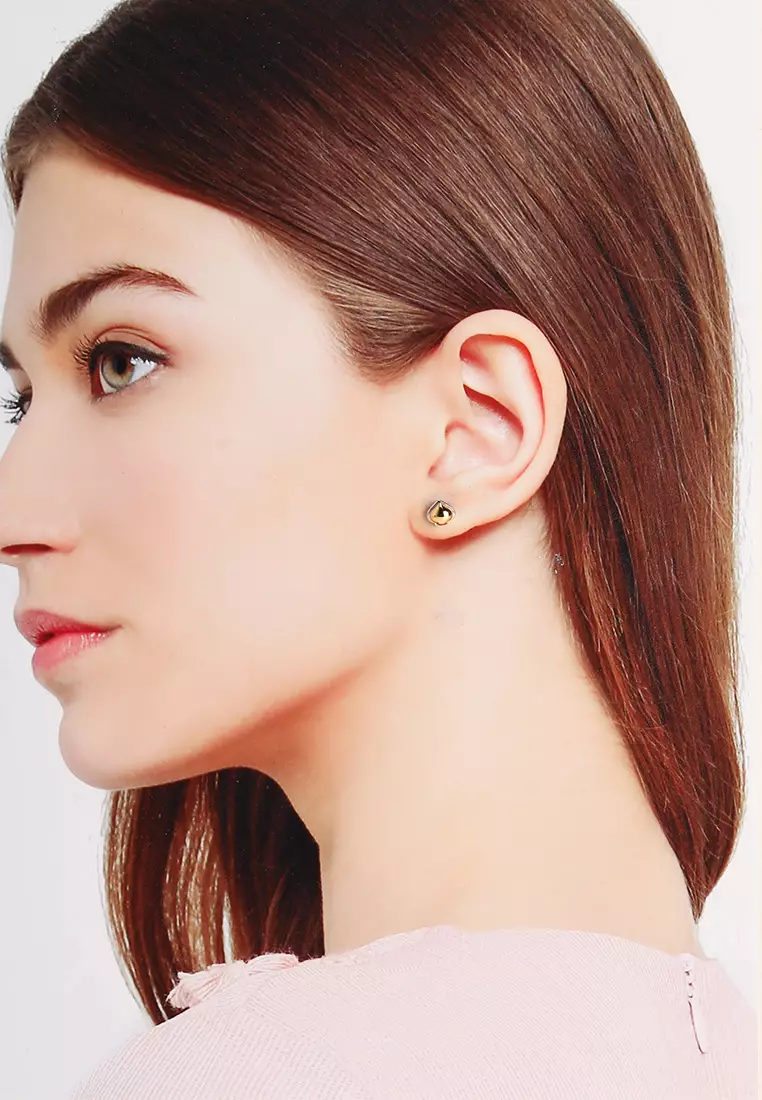 Sculpted Spade 迷你耳釘