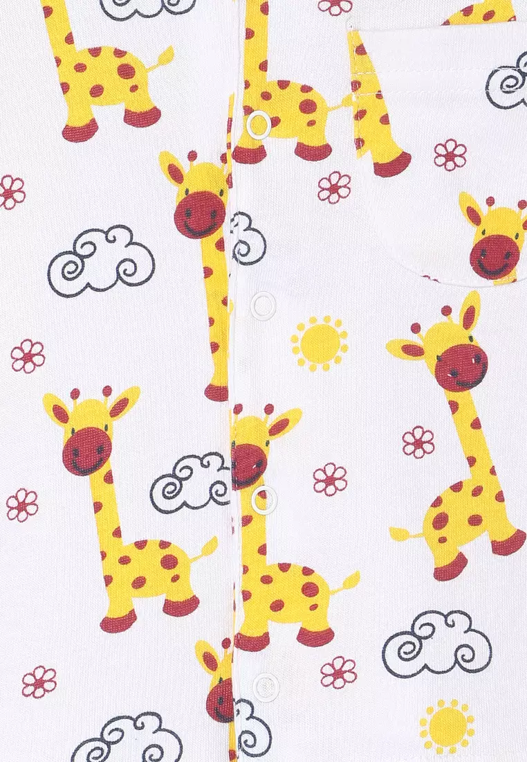 Baby And Kids Pajama Nightsuit Set - Tall as a Giraffe