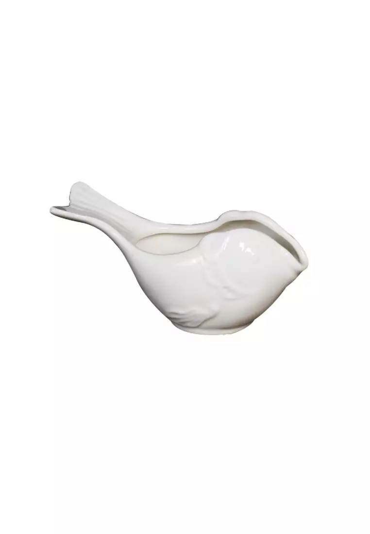 Buy GOURDOS Chinese Porcelain Fish Gravy Boat 2023 Online ZALORA