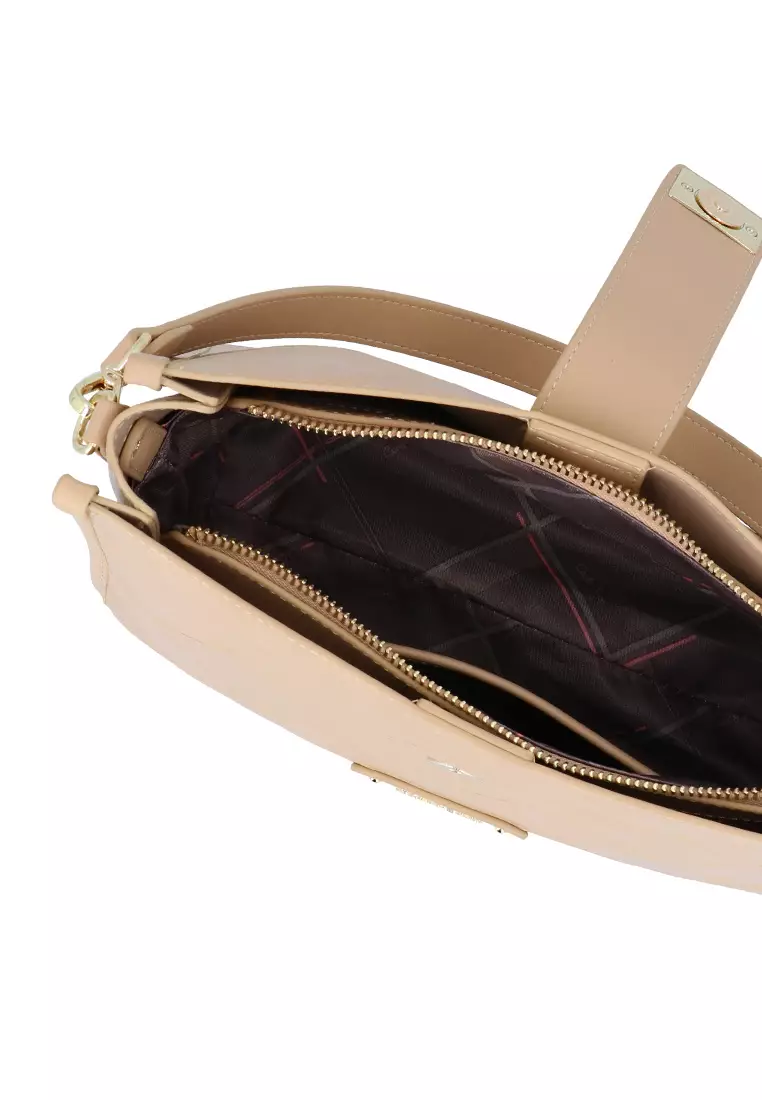 CR Lorena Woven Tote Bag - Dark Beige