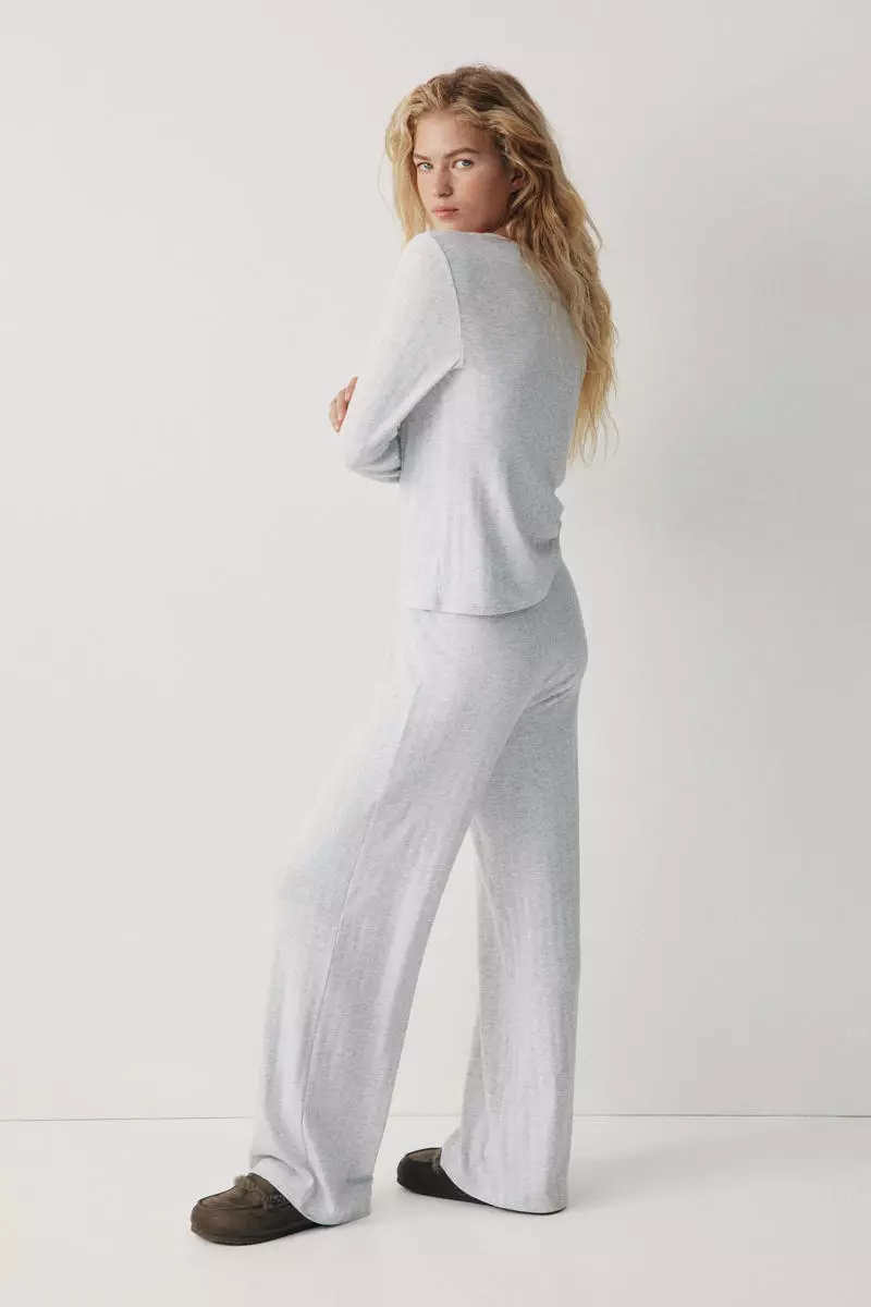 Pointelle jersey pyjamas