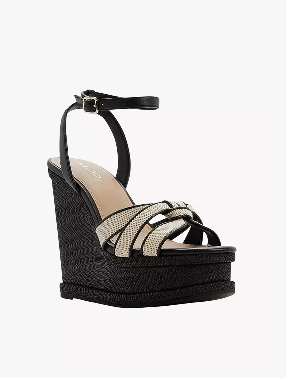 Aldo Esmerie Women's Wedge Sandals - Black Combo