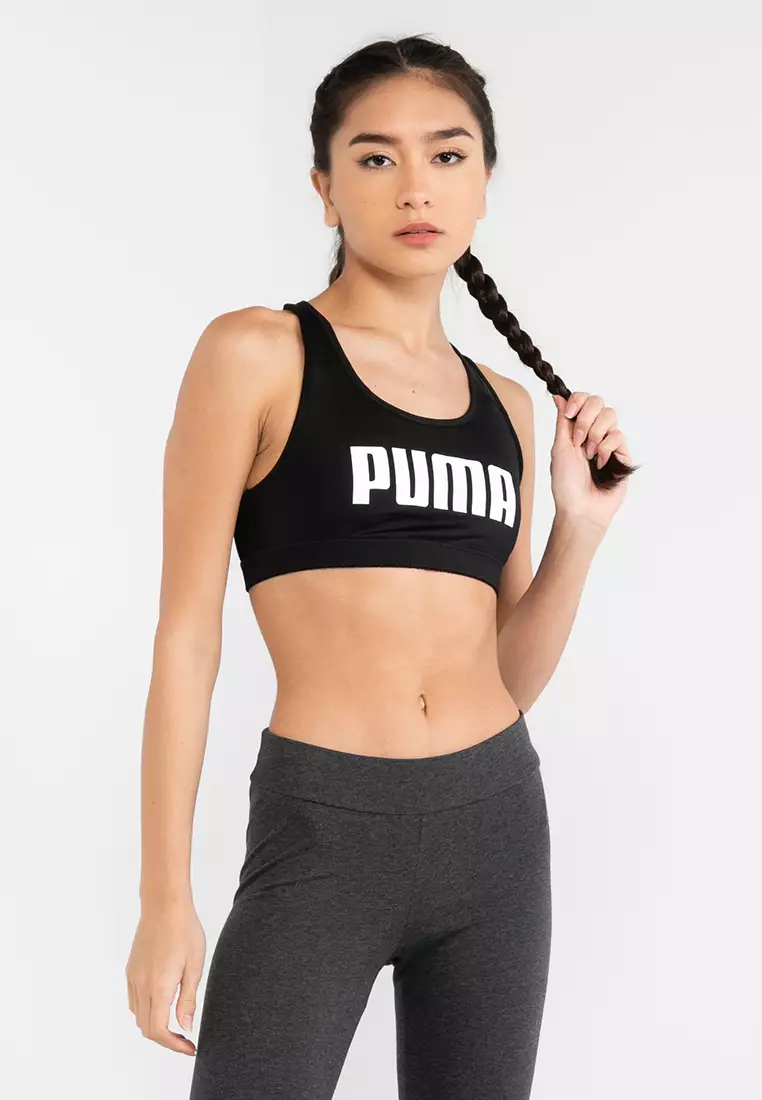 Women's PUMA Elektro Summer Training Sports Bra in Black size S