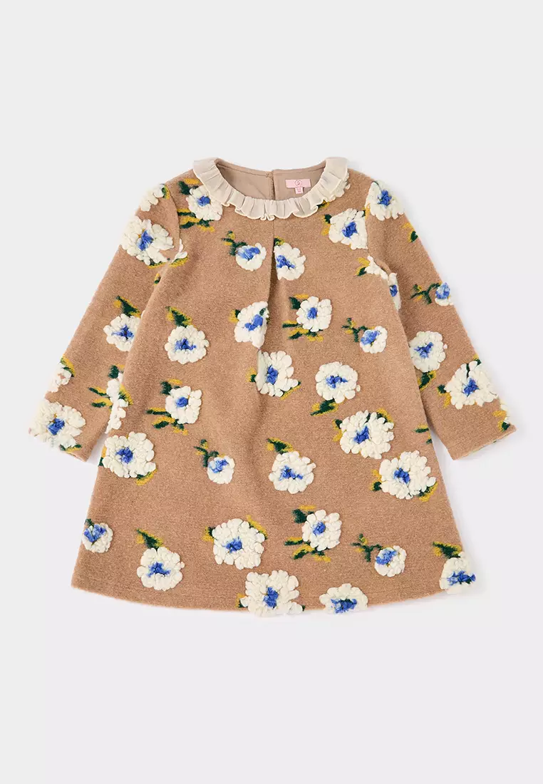 Dora Brown Flower Dress