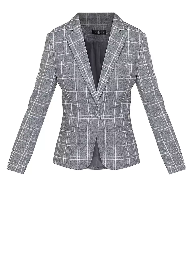 Checkered Blazer