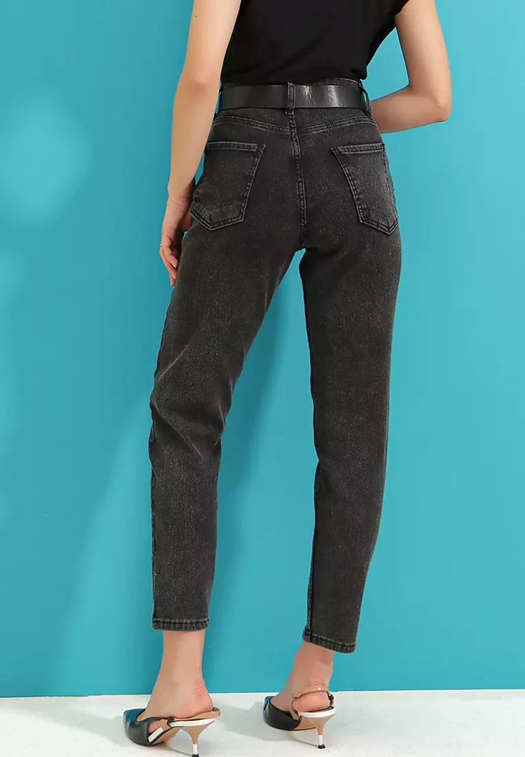 Buy Alacati Distressed Mom jeans 2024 Online | ZALORA Philippines