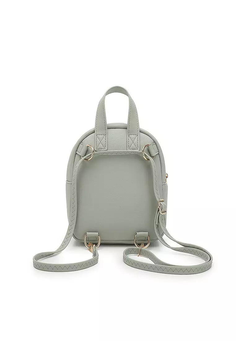 Women's 2-Way Backpack / Crossbody Bag / Sling Bag - Green