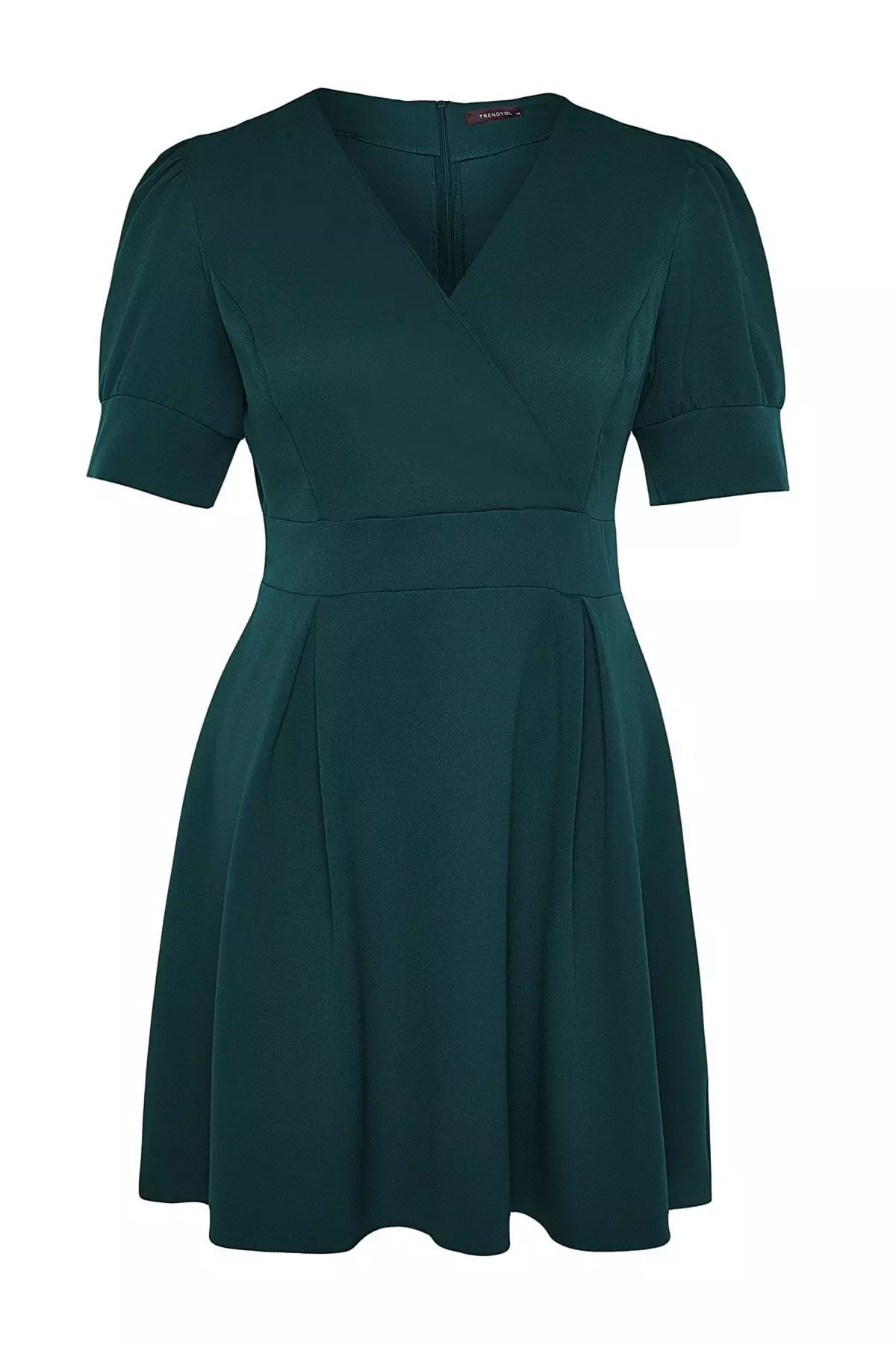 Plus Size Double-Breasted Mini Dress