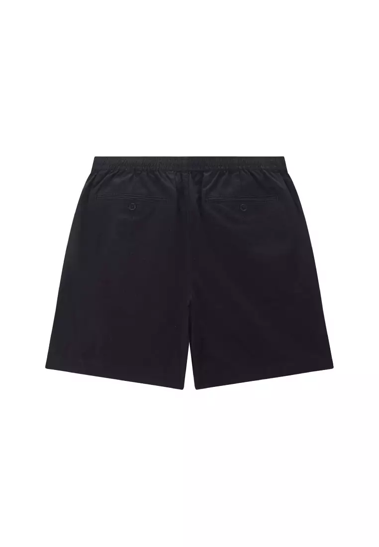 Korea Collection Men's Linen Cotton Elastic Waist Shorts 01106597