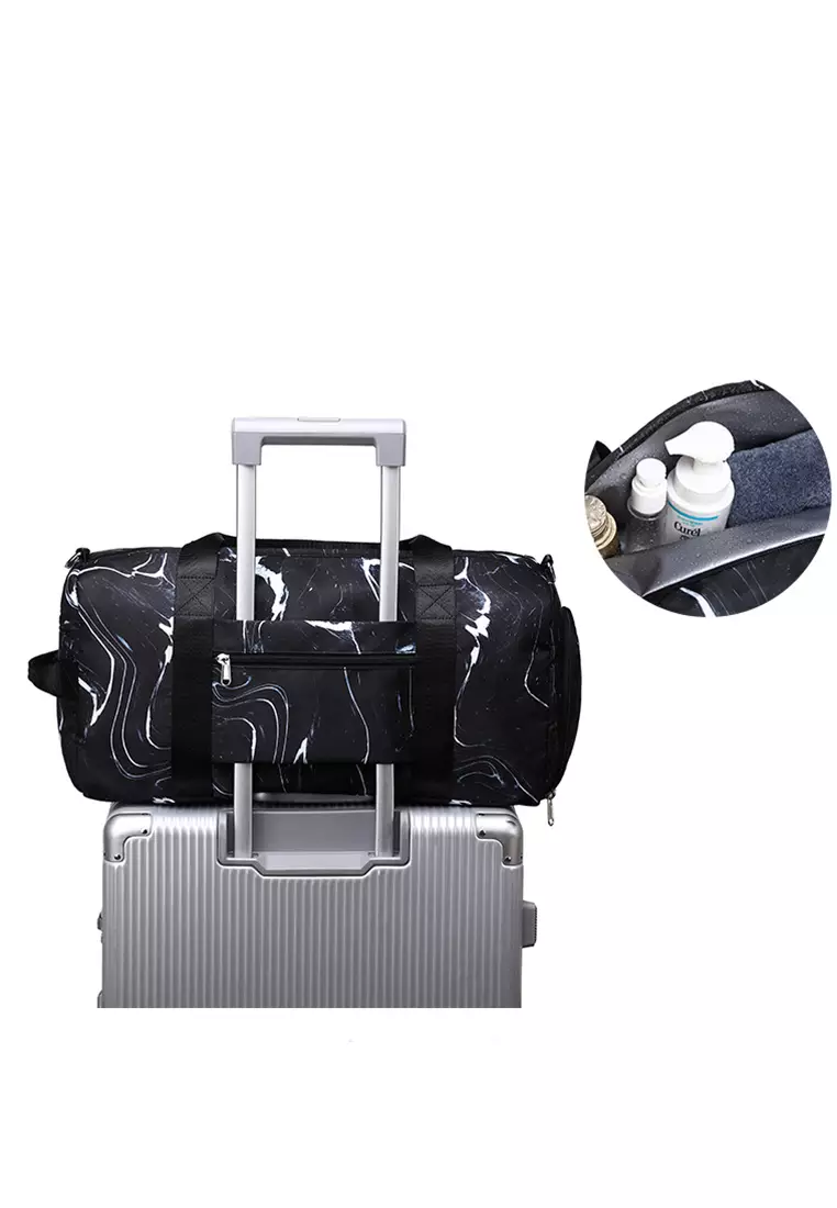 Stowable Duffel Bag With Shoes Compartment