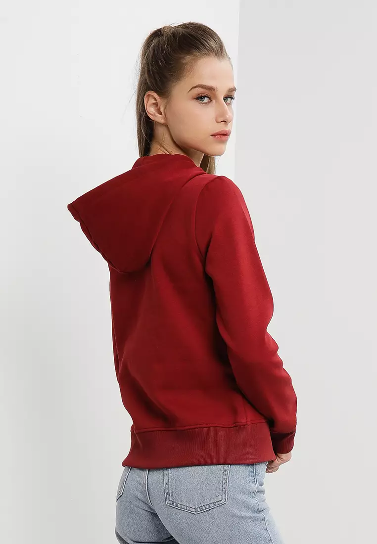 Custom red clearance hoodie