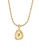 Elli Jewelry white Necklace Elegant Quartz Gemstone Gold Plated 5C6ABAC910676DGS_6