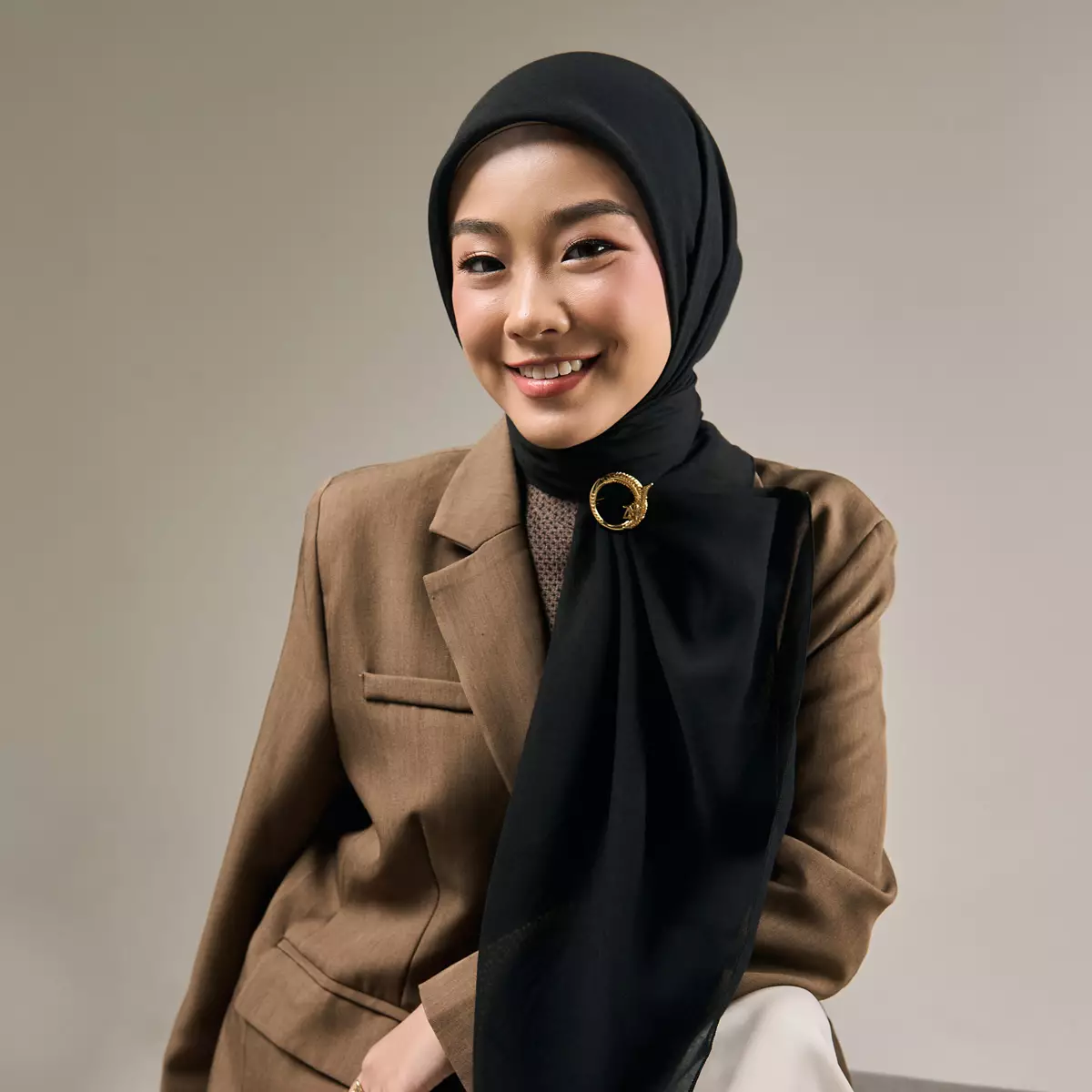 [New Collectio] ZM Zaskia Mecca - Hijab Paris Premium Parissa Ink | Bahan Adem, Fine Stitch, Mudah Dibentuk & Classy