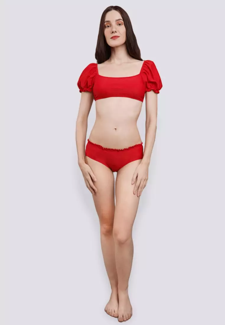 Dazzling Berry Bikini Bottom Women Swimwear