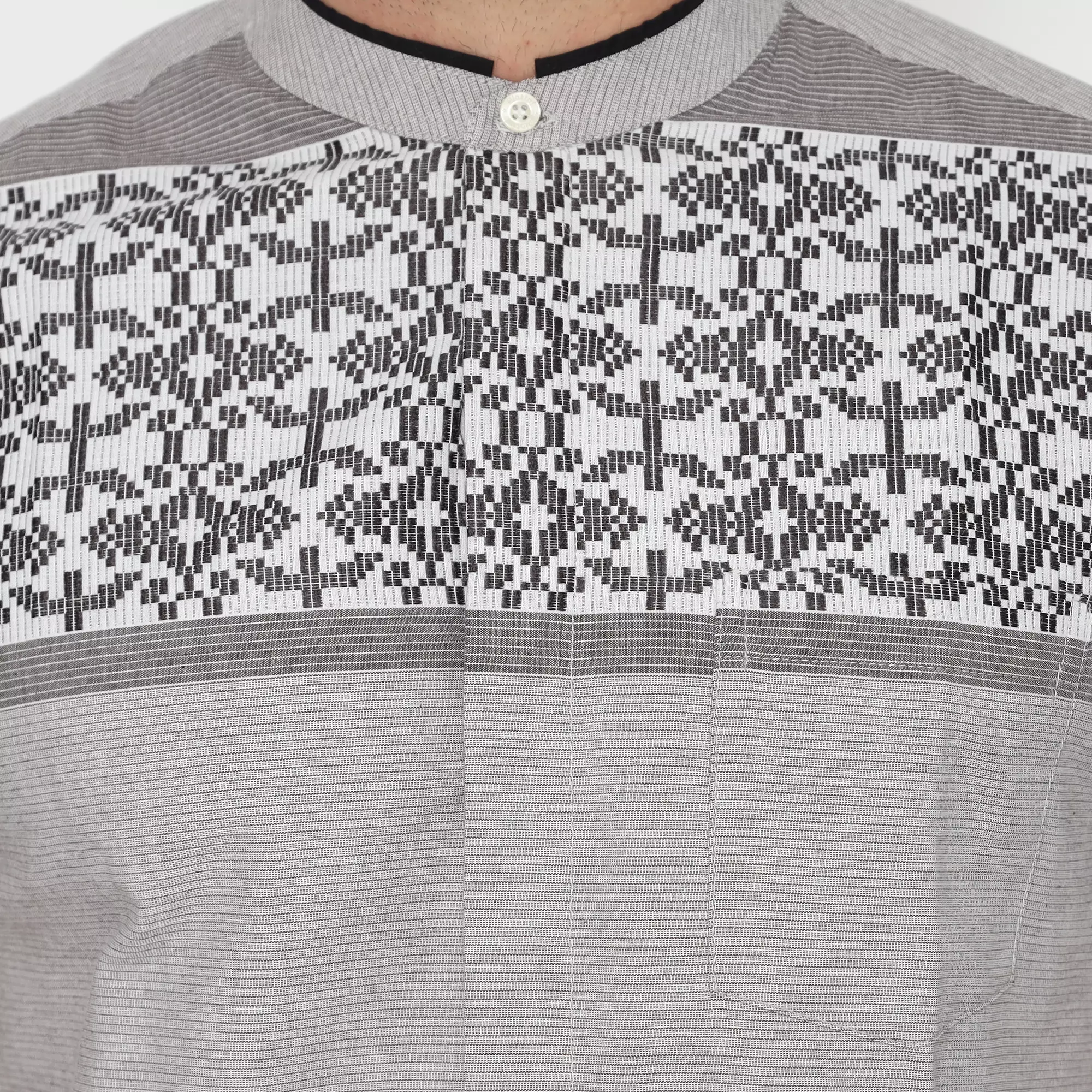 Platini Kemeja Koko Pria Lengan Pendek Katun Hitam 931154