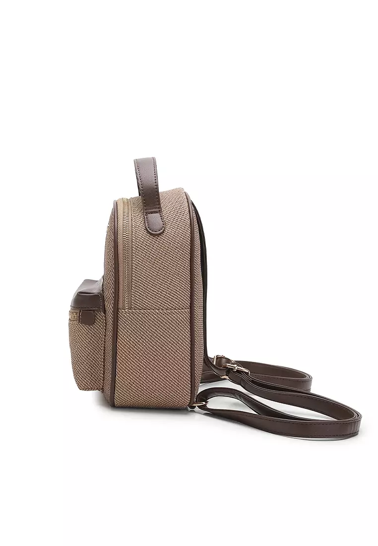 Women's Mini Backpack (Tas Ransel Wanita & Tas Punggung Wanita) - Cokelat