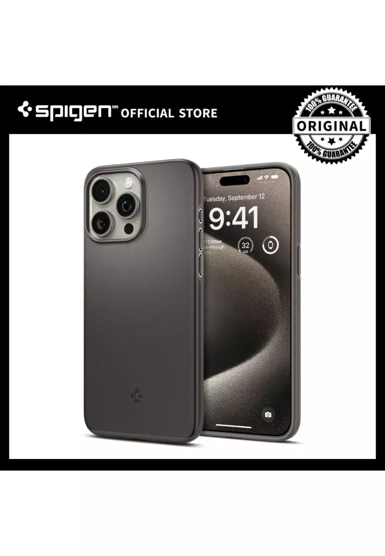 Buy Spigen Thin Fit Gunmetal Case for iPhone 15 Pro Max 2024 Online
