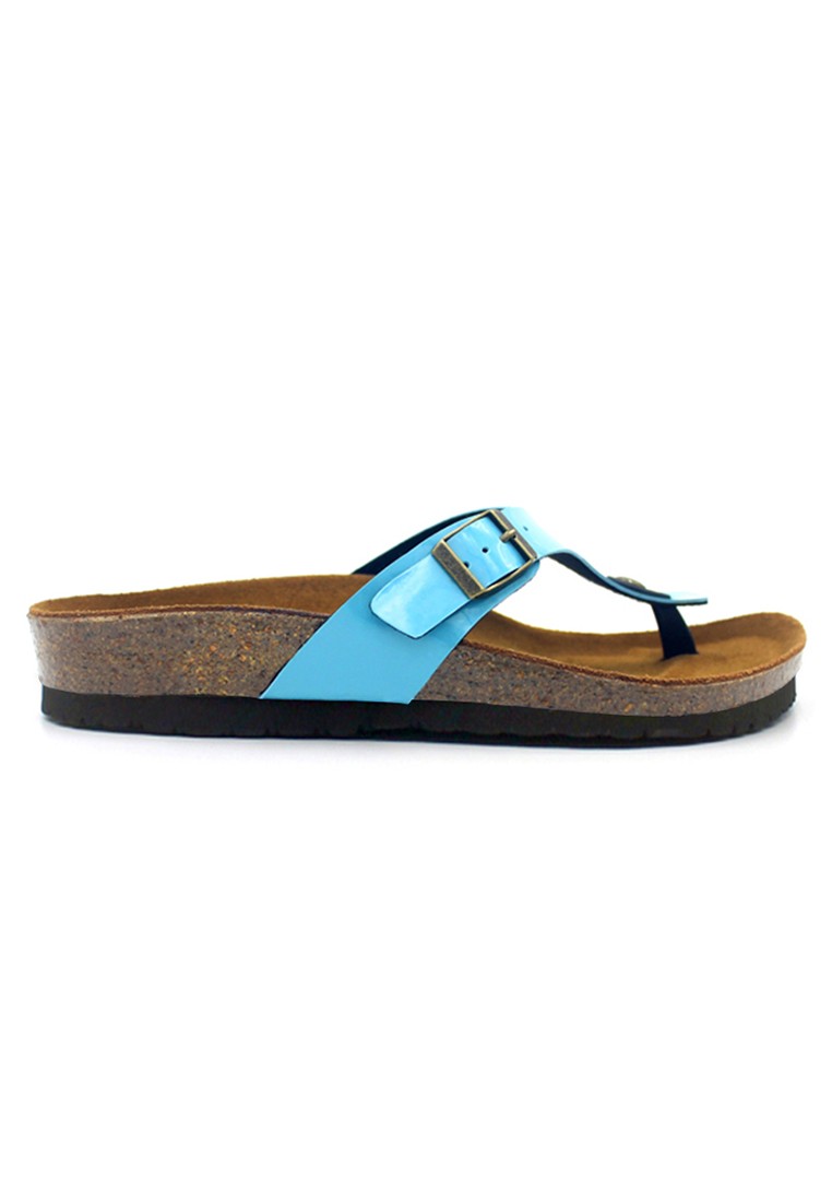 Prague - Glossy Blue Sandals & Flip Flops