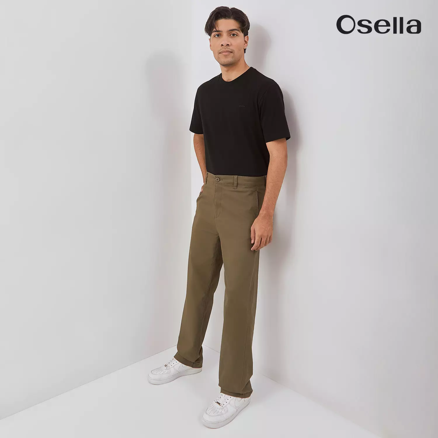 Osella Fred Loose Fit Trousers 208P660177 | Celana Panjang Chinos Pria