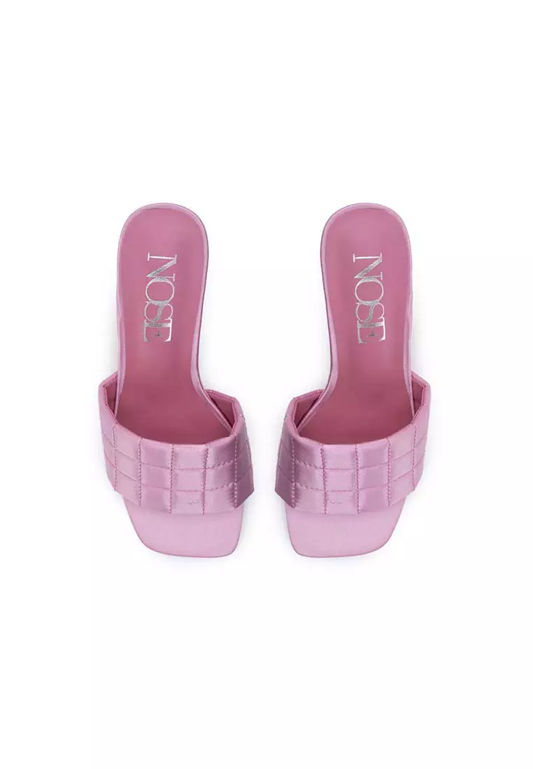 Buy nose QUILTED HEEL SLIDES Online | ZALORA Malaysia