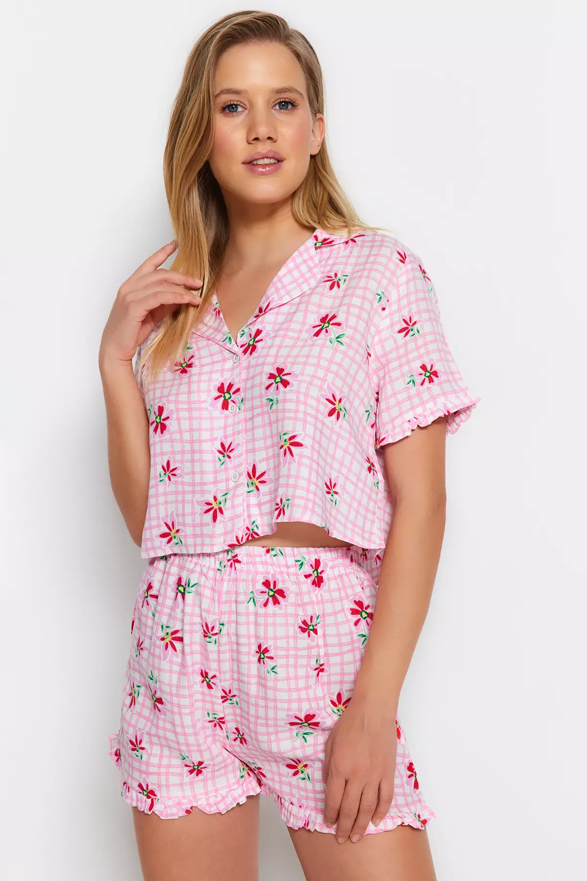 Print Viscose Pyjama Set