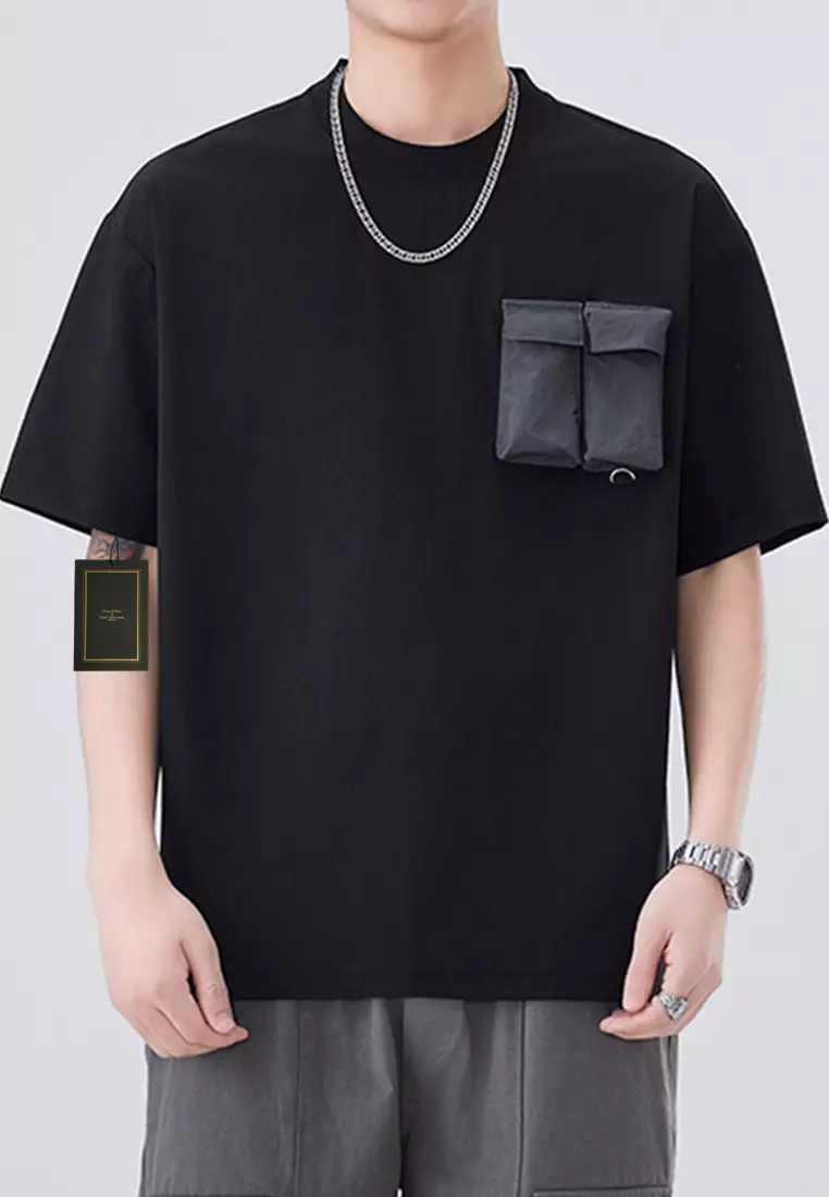 Twenty Eight Shoes Pocket Decoration Casual T-Shirt AY-D5806