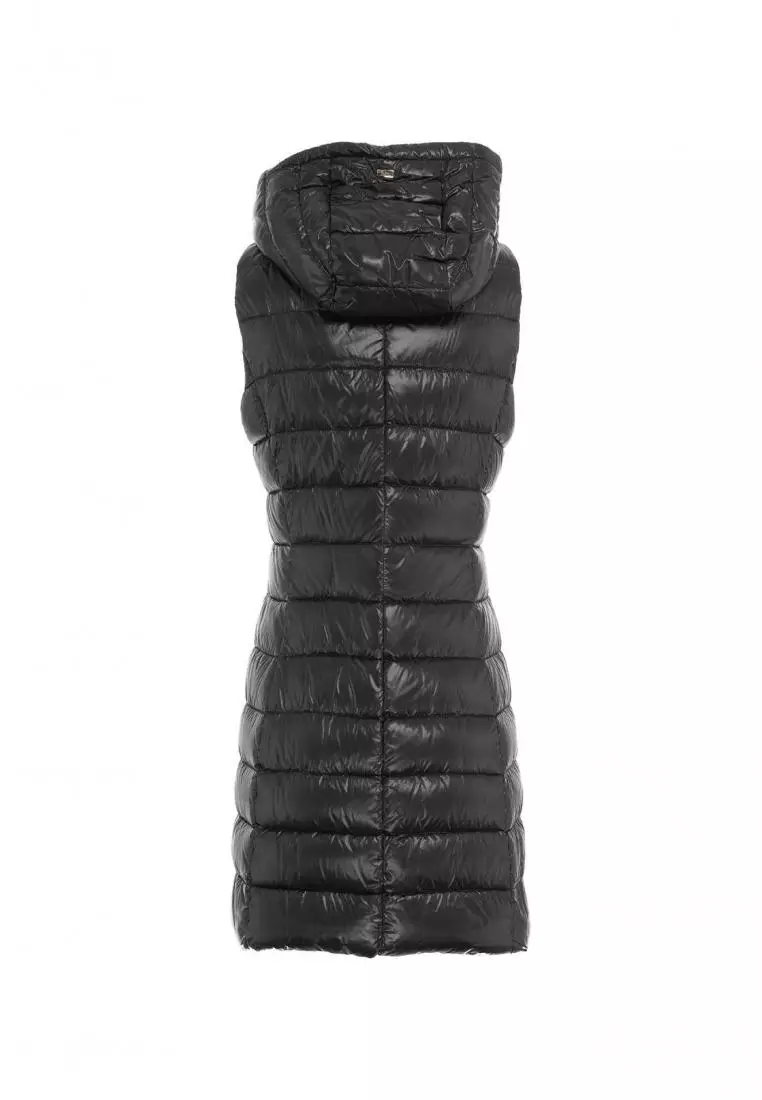 Down vest black sale
