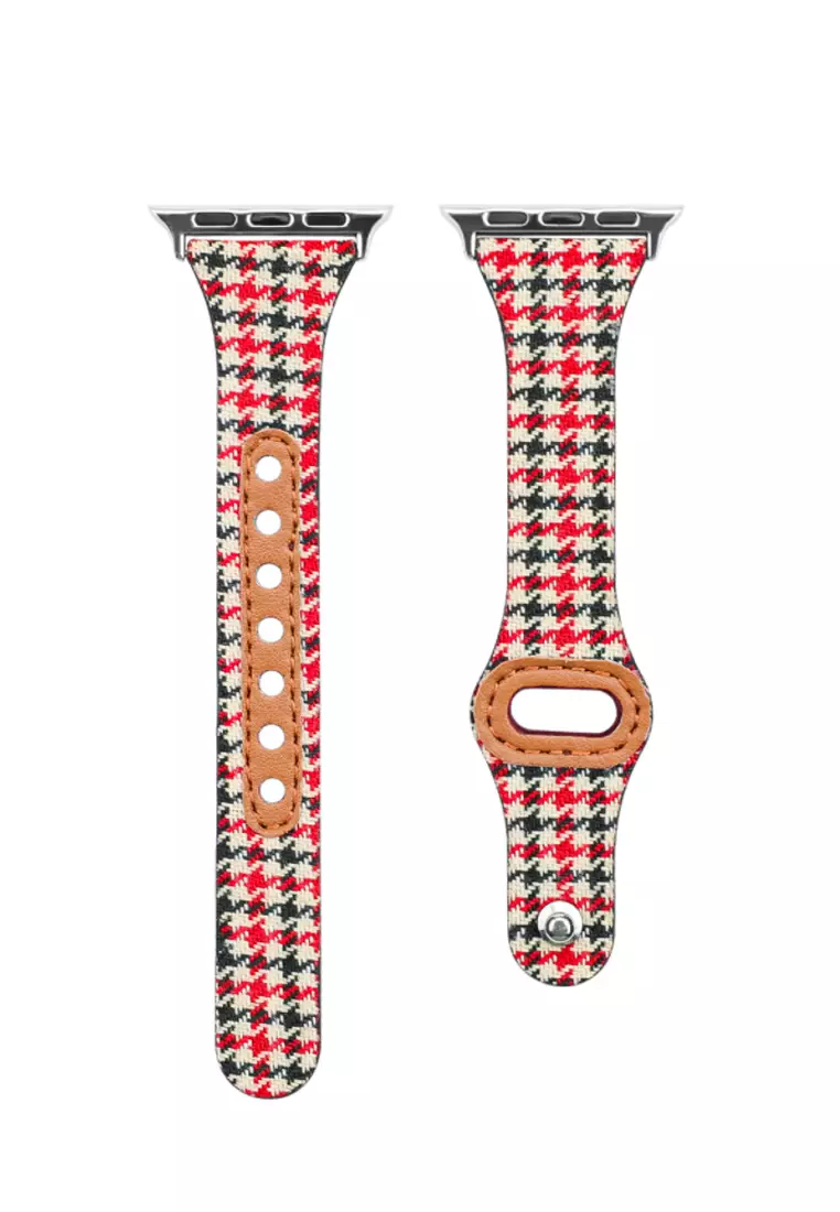 Red leather apple watch clearance band 42mm