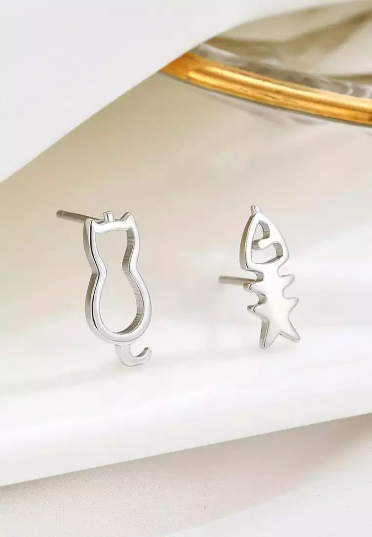 Cat top earrings ebay