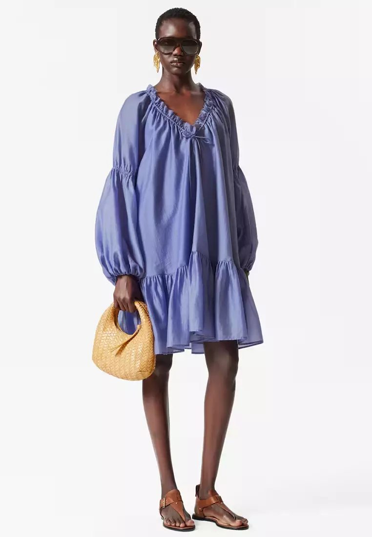 Flounced Mini Dress